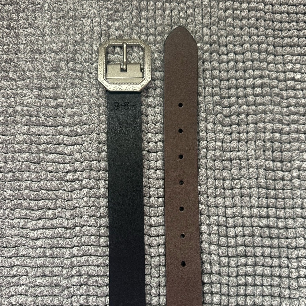 Jessica Simpson Black and Brown Belt